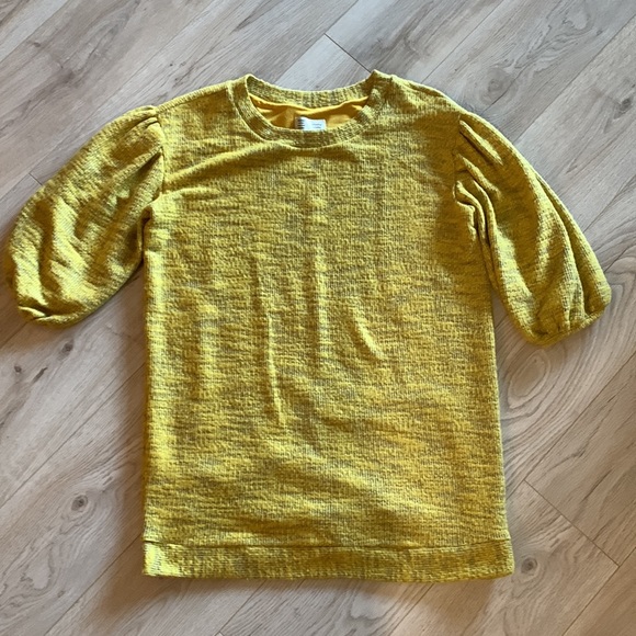 Saturday/Sunday Lyla Cozy Tunic Dress in Gold sz M - Picture 2 of 3